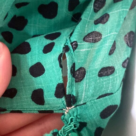 Urban Outfitters Jocelyn Printed Puff Sleeve Mini Dress Size Medium - Picture 13 of 13